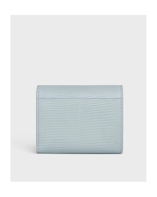 Céline Blue Small Flip Wallet