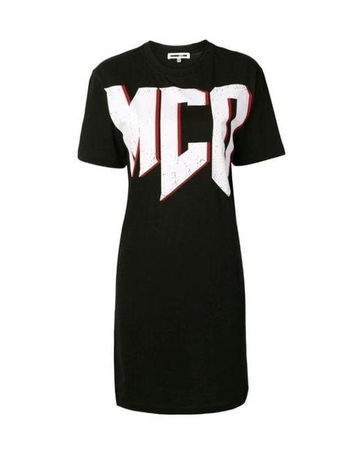 McQueen Black Printed Dress