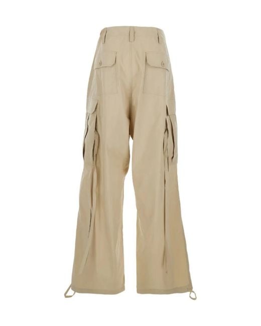 P.A.R.O.S.H. Natural Drawstring Cargo Pants