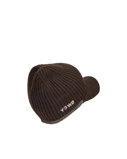 Y-3 Brown X Wales Bonner Beanie Cap for men