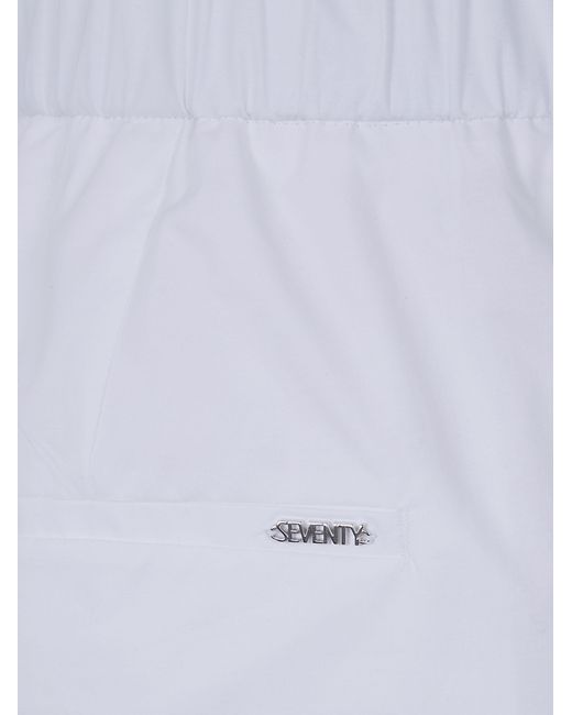 Seventy White Stretch Trousers