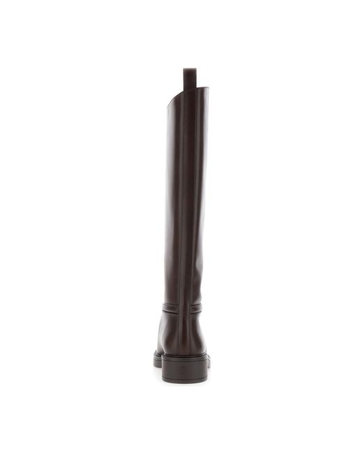 Stuart Weitzman Brown Round-Toed Boots