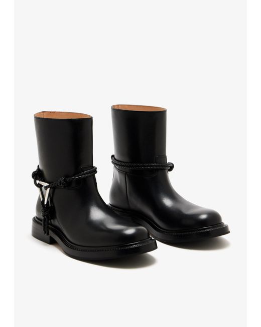 Bottega Veneta Black James Ankle Boots