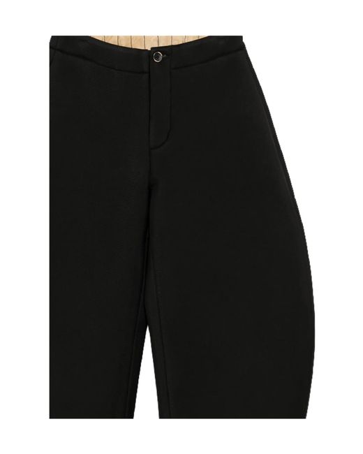 Uma Wang Black Button Casual Pants