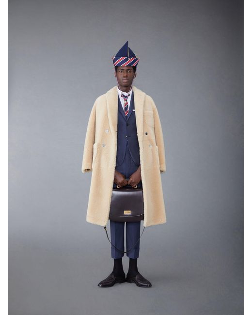 Thom Browne Blue Single-Breasted Long Sleeved Blazer for men
