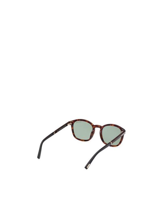 Tom Ford Metallic Eyewear Square Frame Sunglasses for men
