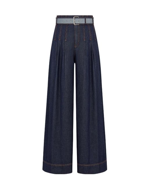 Dior Blue Multi-Pocket Denim Trousers