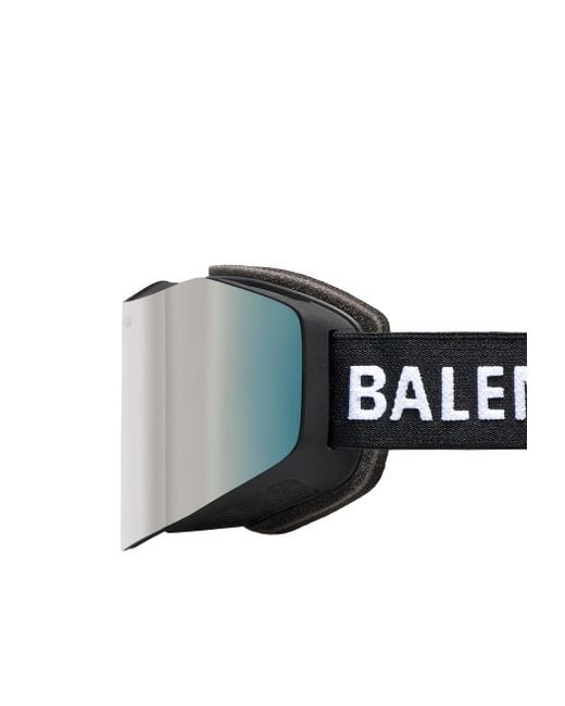 Balenciaga Metallic Ski Mask Sunglasses for men