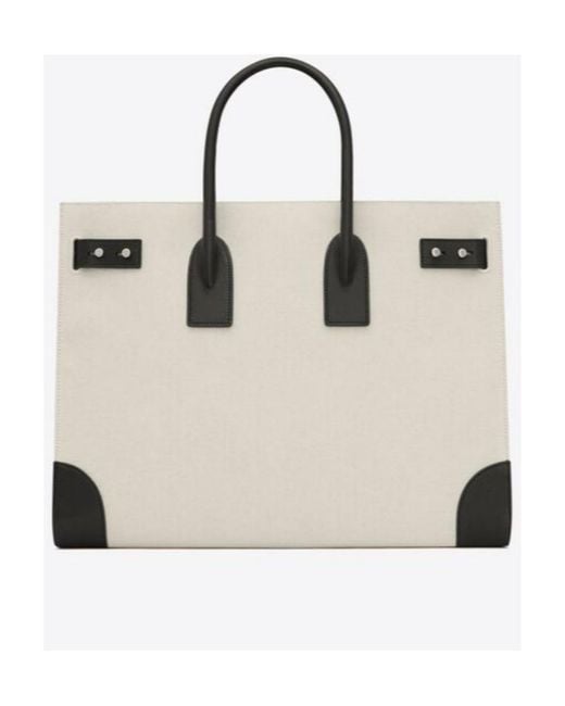 Saint Laurent Natural Sac De Jour Thin Large Tote Bag for men