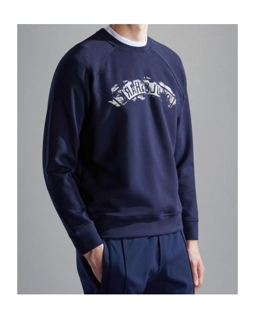 Paul & Shark Blue Long-Sleeved Sweater for men
