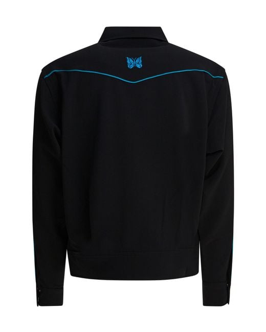 Needles Black Long Sleeve Buttoned Jacket for men