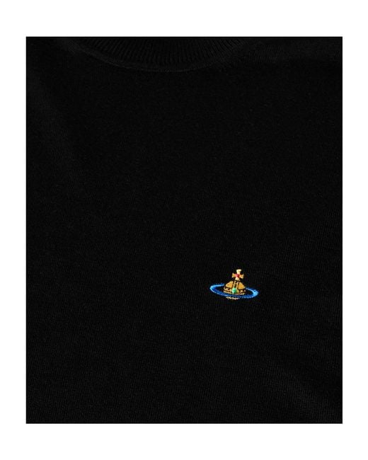 Vivienne Westwood Black Crew Neck Jumper for men