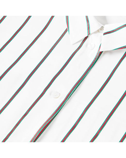 Gucci White Long Sleeve Plain Shirt