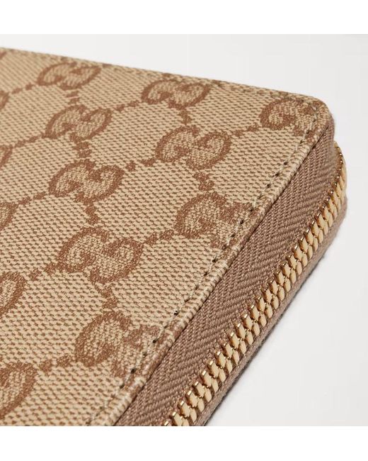 Gucci White Gg Zip-Around Wallet for men
