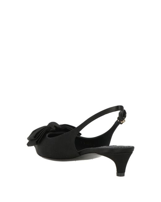 Dolce & Gabbana Black Bow Low-Heeled Pointed-Toe Shoes