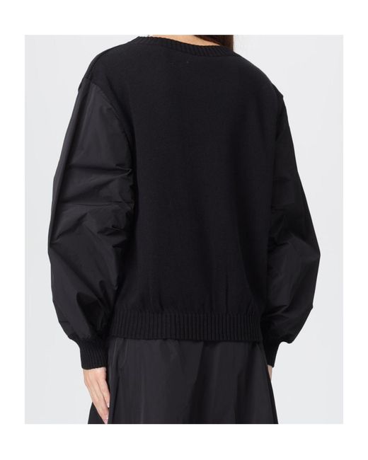 Max Mara Black Long-Sleeved Knitted Shirt