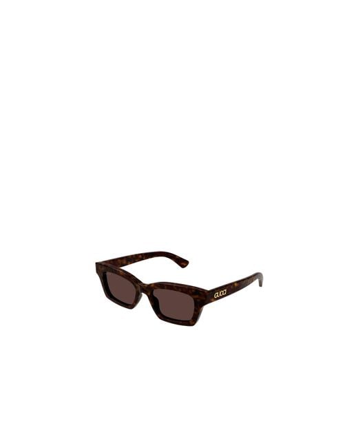 Gucci White Eyewear Cat-Eye Frame Sunglasses