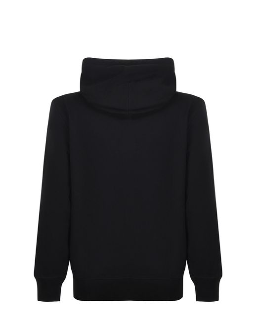 C P Company Black Hooded Zip Sweater for men