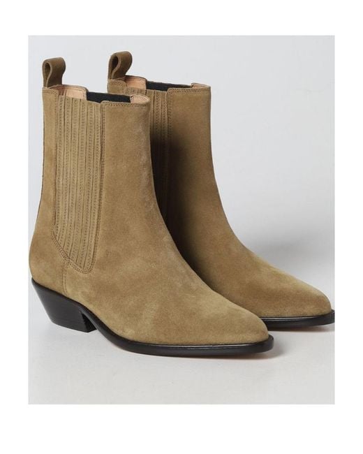 Isabel Marant Brown Delena Pointed Toe Ankle Boots