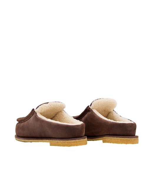 J.W. Anderson Brown Open-Heel Muller Shoes