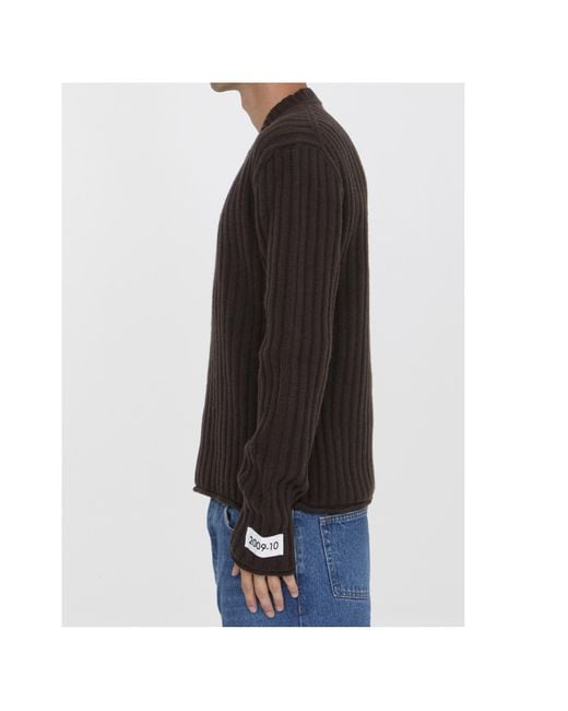 Dolce & Gabbana Black V-Neck Knitted Jumper for men