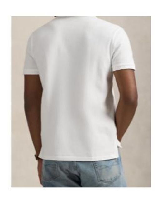 Polo Ralph Lauren White Short-Sleeved Polo Shirt for men