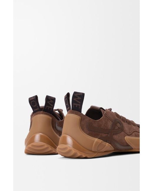 Loewe Brown Lace-Up Sneakers