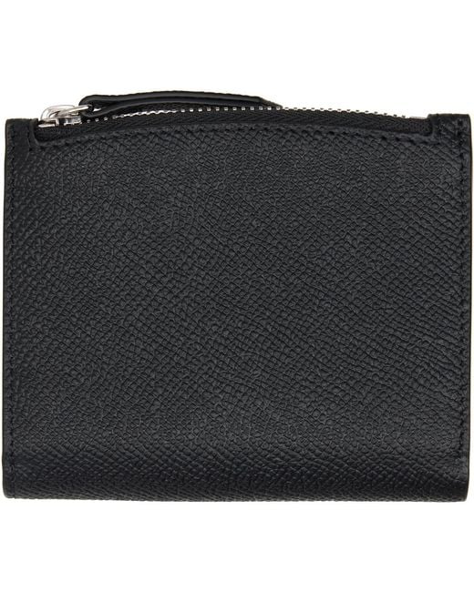 Maison Margiela Black Four Stitches Wallet for men