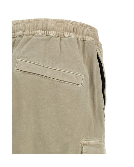 Stone Island Natural Logo Patch Straight Leg Trousers for men