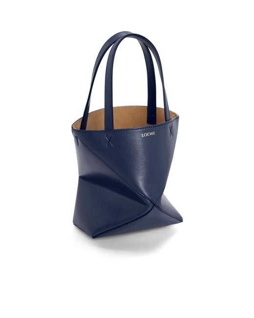 Loewe Blue Mini Puzzle Fold Tote Bag
