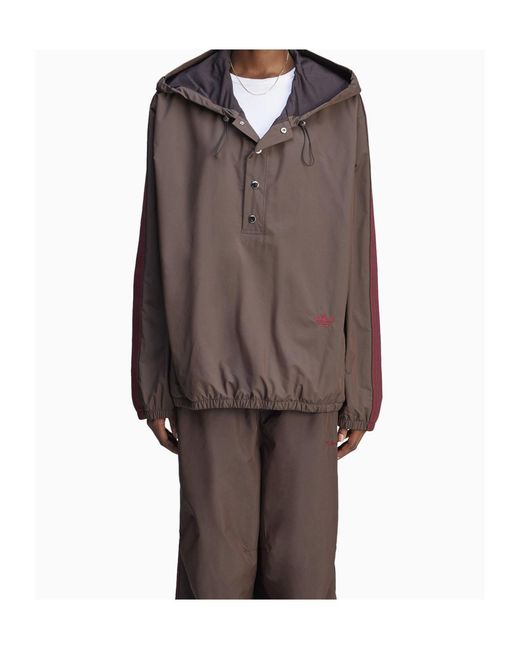 Adidas Brown Originals X Wales Bonner Anorak Jacket for men