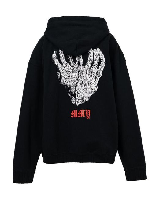 Maison Mihara Yasuhiro Black Long-Sleeve Hoodie for men