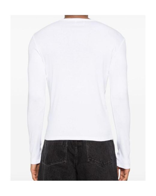 Rhude White Long-Sleeved T-Shirt for men