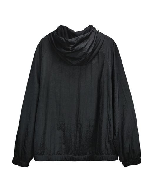 Dolce & Gabbana Black Logo Plaque Drawstring Hooded Jacket for men