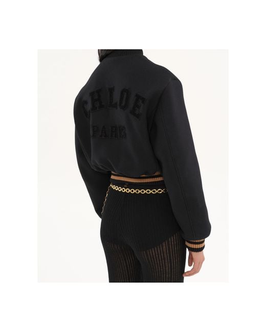 Chloé Black Long-Sleeved Casual Jacket