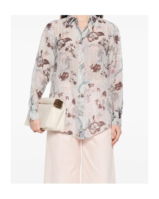 Forte_forte Gray Printed Shirt