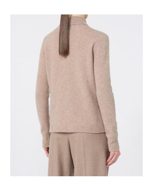 Max Mara Natural Long-Sleeve Cardigan