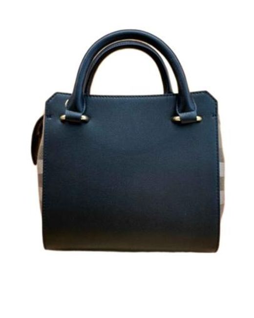 Burberry Blue Banwell Mini Top Handle Bag