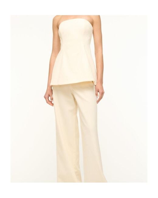Staud Natural Strapless Top
