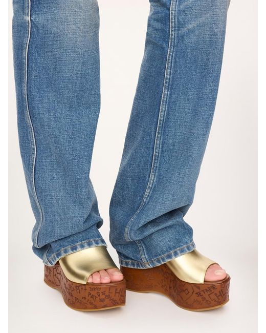Chloé Brown Chloé Maxime Platform Heeled Sandals