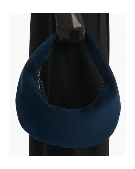 Khaite Blue Zip Shoulder Bag