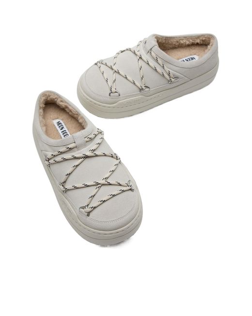 Moon Boot Gray Park Slippers for men