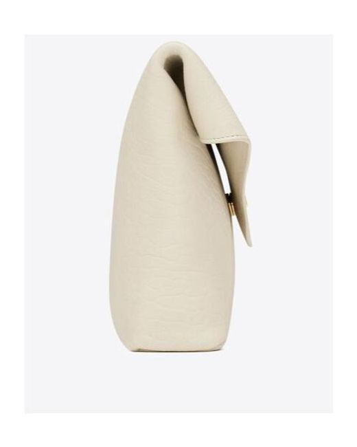 Saint Laurent Natural Cassandre Envelope Large Clutch Bag for men