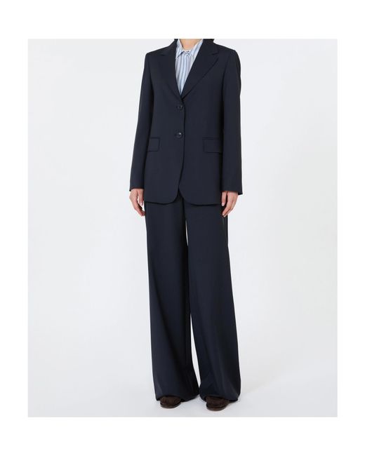 Max Mara Black Studio Mstassenzi Single-Breasted Jacket