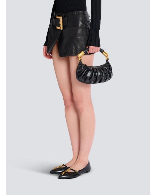 Balmain Black Ebene Mini Bag