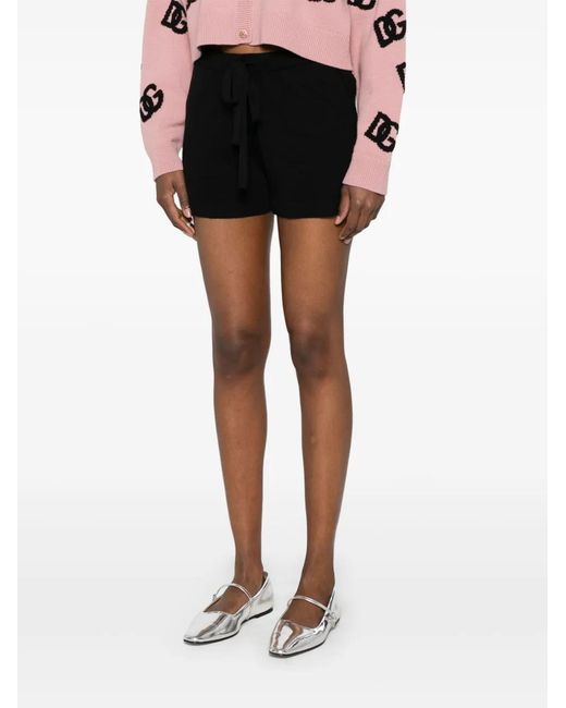 P.A.R.O.S.H. Black Drawstring Shorts