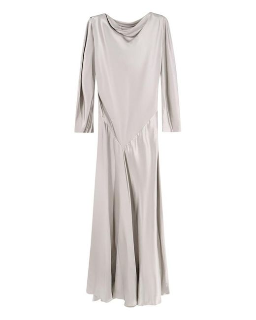 Alberta Ferretti Multicolor Long Sleeve Dress