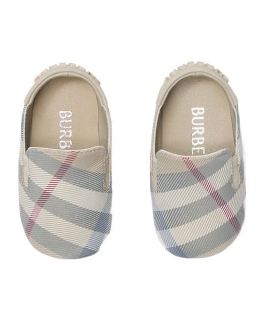 Burberry Gray Checked Pre-Walkers