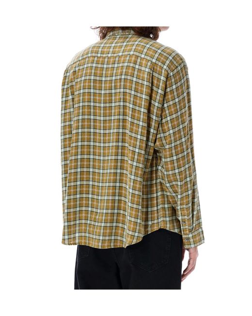Stussy Green Checkered Shirt for men