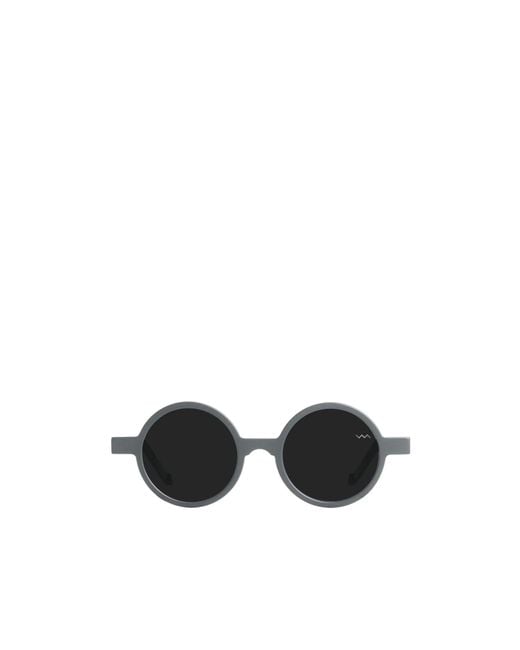 VAVA Eyewear White Circle Frame Sunglasses